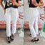Jeans Blancos Bolsillos